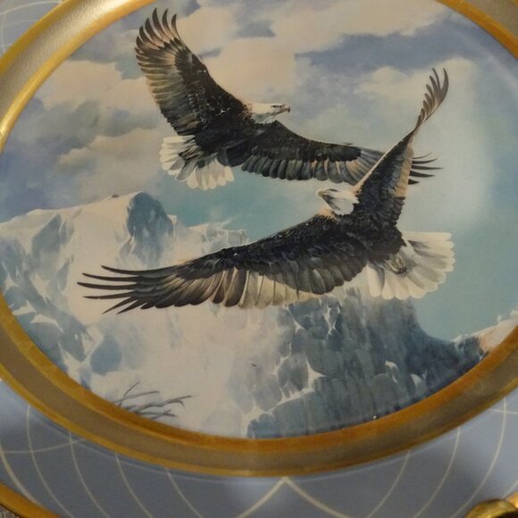 Fountainhead Collector Plate As Free As The Wind Eagle Mario Fernandez #/3633 - Picture 6 of 10
